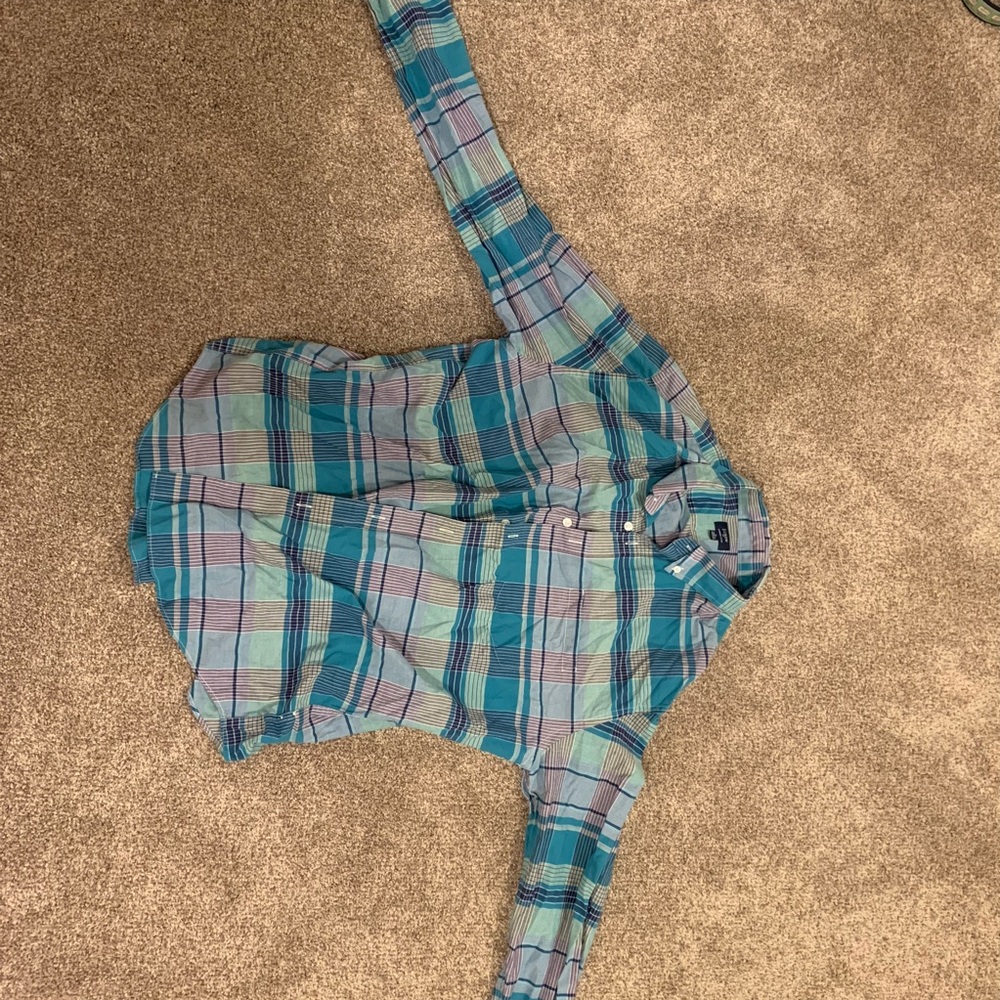J. Crew Summer Plaid Button Down Shirt